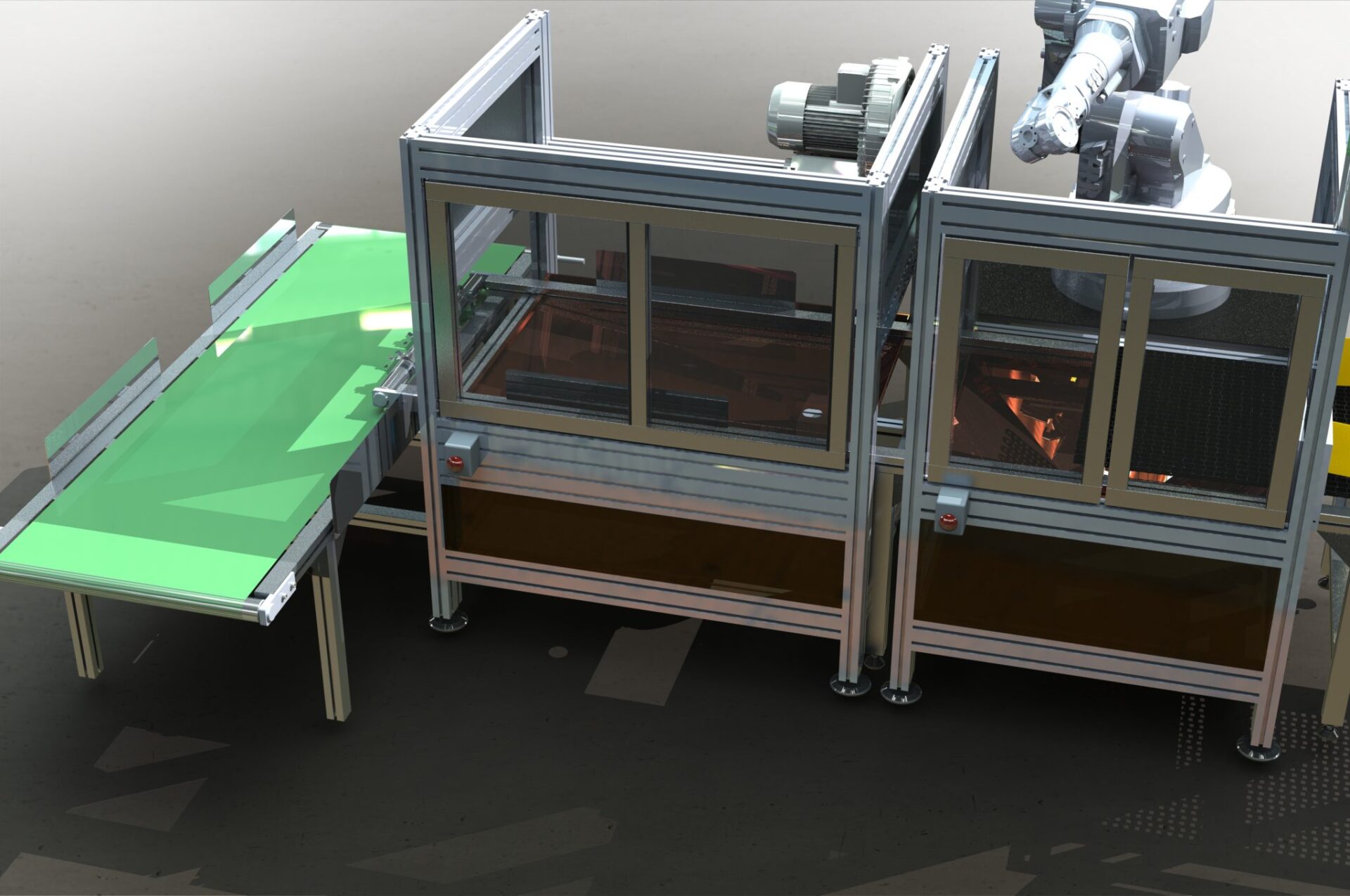 cnika progettazione isole robotizzate per taglio ad acqua